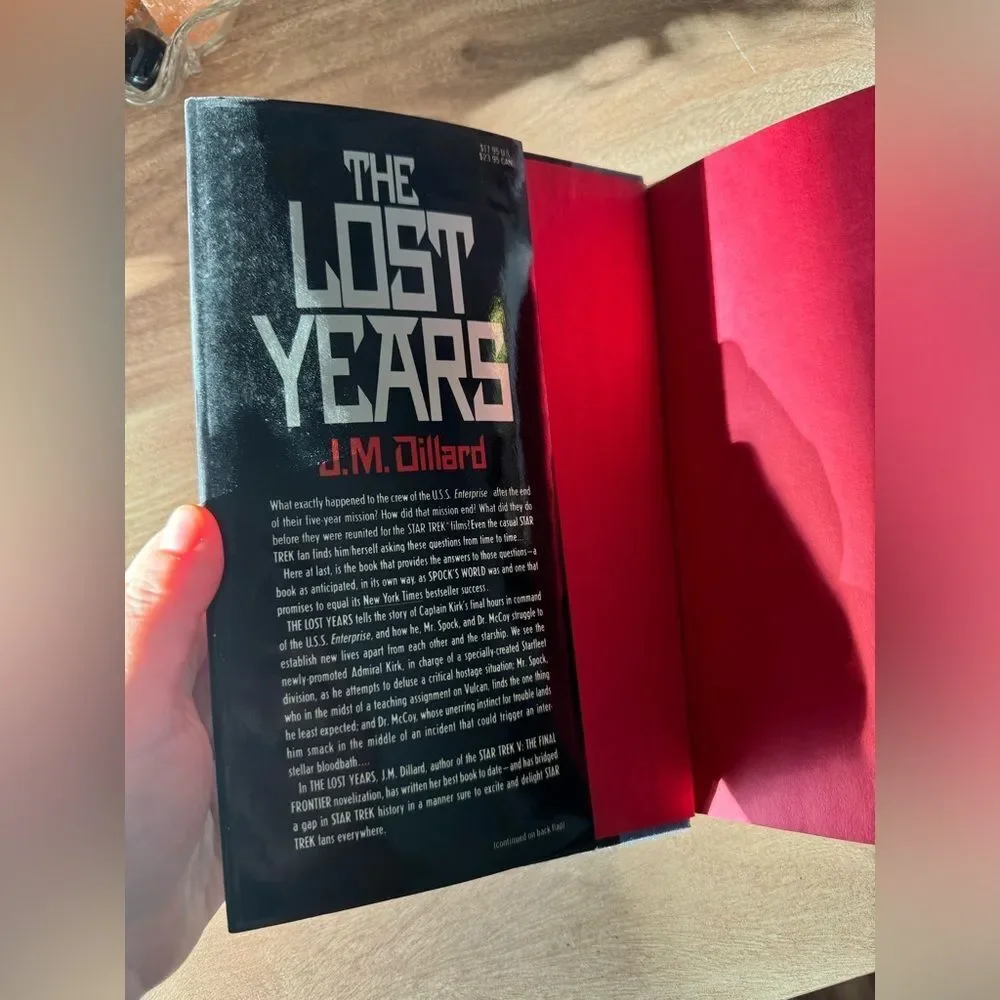 Star Trek Lost Years by J. M. Dillard (1989, Hardcover)